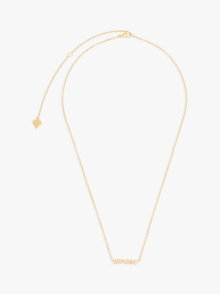 Wanderlust + Co Zodiac Chain Necklace, Cancer