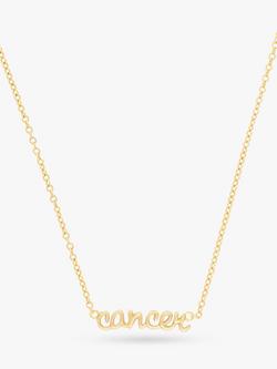 Wanderlust + Co Zodiac Chain Necklace - view 2, Cancer