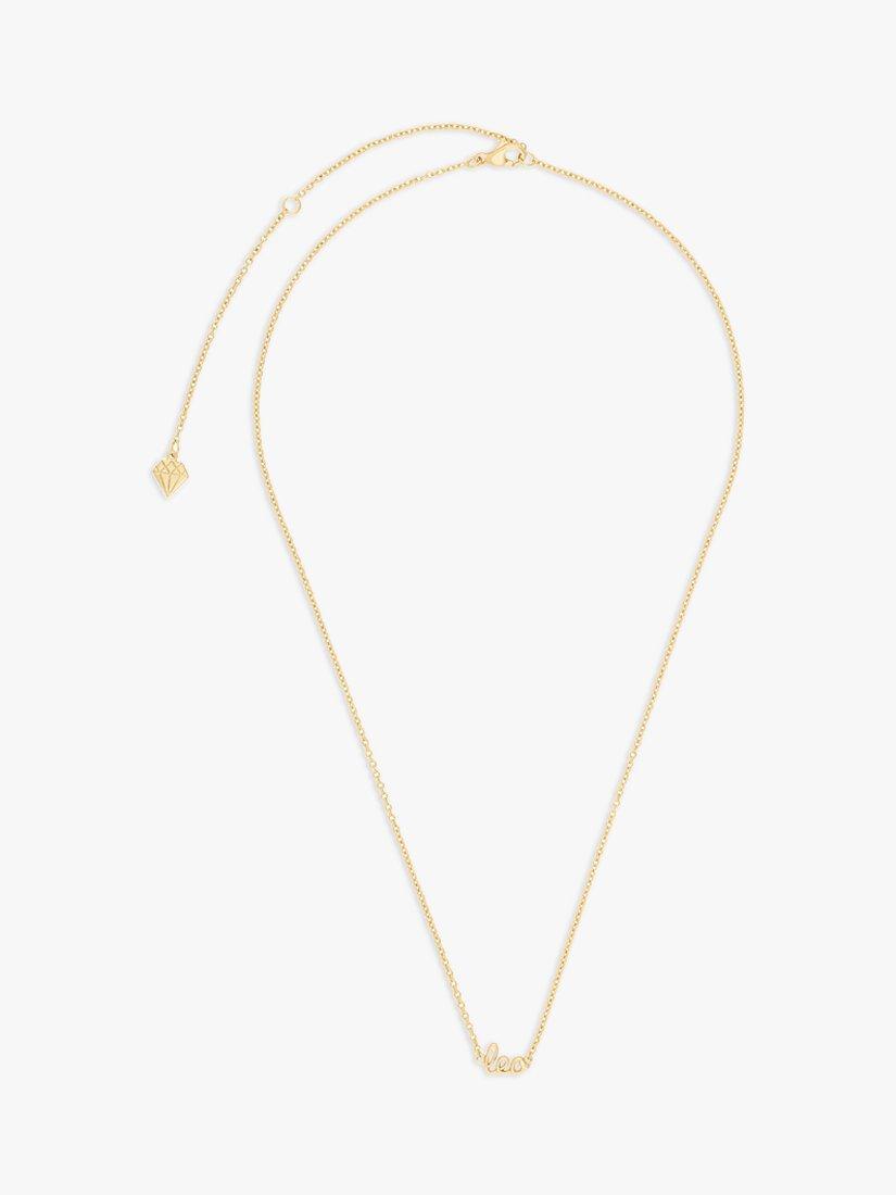 Product image 1 of 4, which shows Wanderlust + Co Zodiac Chain Necklace, Leo