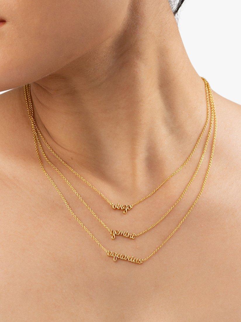 Product image 3 of 4, which shows Wanderlust + Co Zodiac Chain Necklace, Virgo