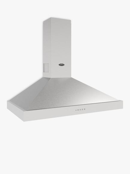 Belling Cookcentre 100T Chimney Cooker Hood, Stainless Steel - view 2, Stainless Steel