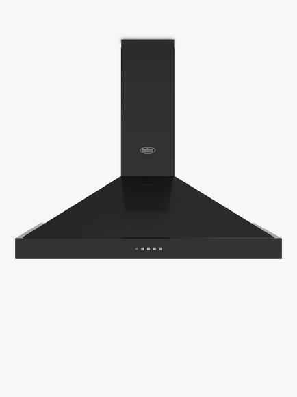 Belling Farmhouse 110 Chimney Cooker Hood, Black, Black