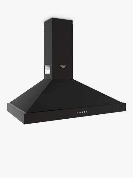 Belling Farmhouse 110 Chimney Cooker Hood, Black - view 2, Black
