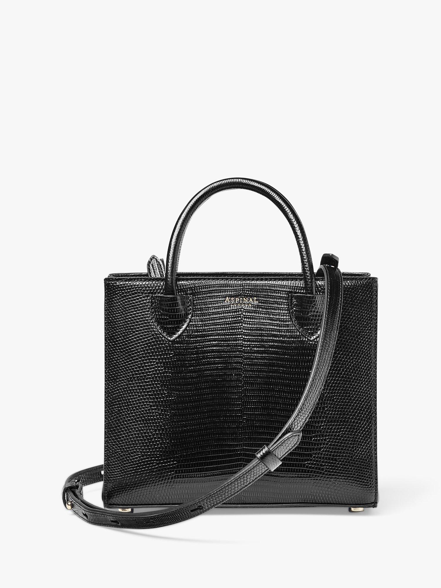 Aspinal of London Madison Mini Lizard Leather Tote Bag