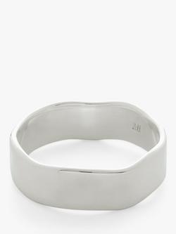 Monica Vinader Siren Muse Band Ring, Silver, Silver