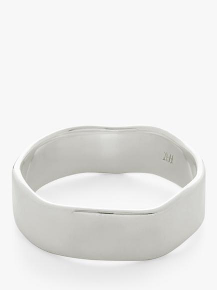 Monica Vinader MV Siren™ Muse Ring, Silver, Silver