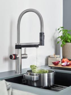 BLANCO Evol-S Pro 4-In-1 Instant Boiling Hot & Filtered Water Single Lever Pull-Out Kitchen Mixer Tap - view 2, Satin Gold