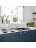 BLANCO Candor Swivel Spout 2 Lever Kitchen Mixer Tap, Stainless Steel