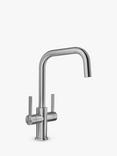 BLANCO Jandora Swivel Spout 2 Lever Kitchen Mixer Tap, Stainless Steel
