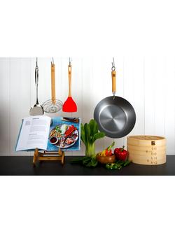 School Of Wok Stainless Steel Wok Strainer with Bamboo Handle - view 2, Black