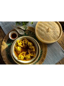 School Of Wok 2-Tier 10" Bamboo Steamer, 25cm - view 2, Black