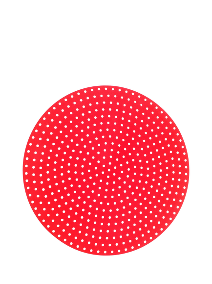 School Of Wok Silicone Non-Stick Round Steaming Mat, 25cm, Red - view 2, Black