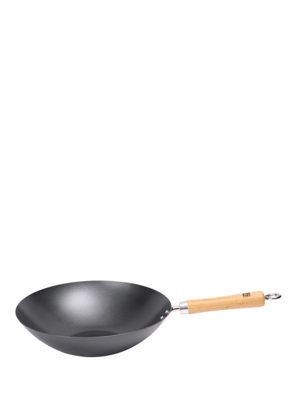 School Of Wok Heavy Duty Carbon Steel Non-Stick Wok, 30cm - view 2, Black