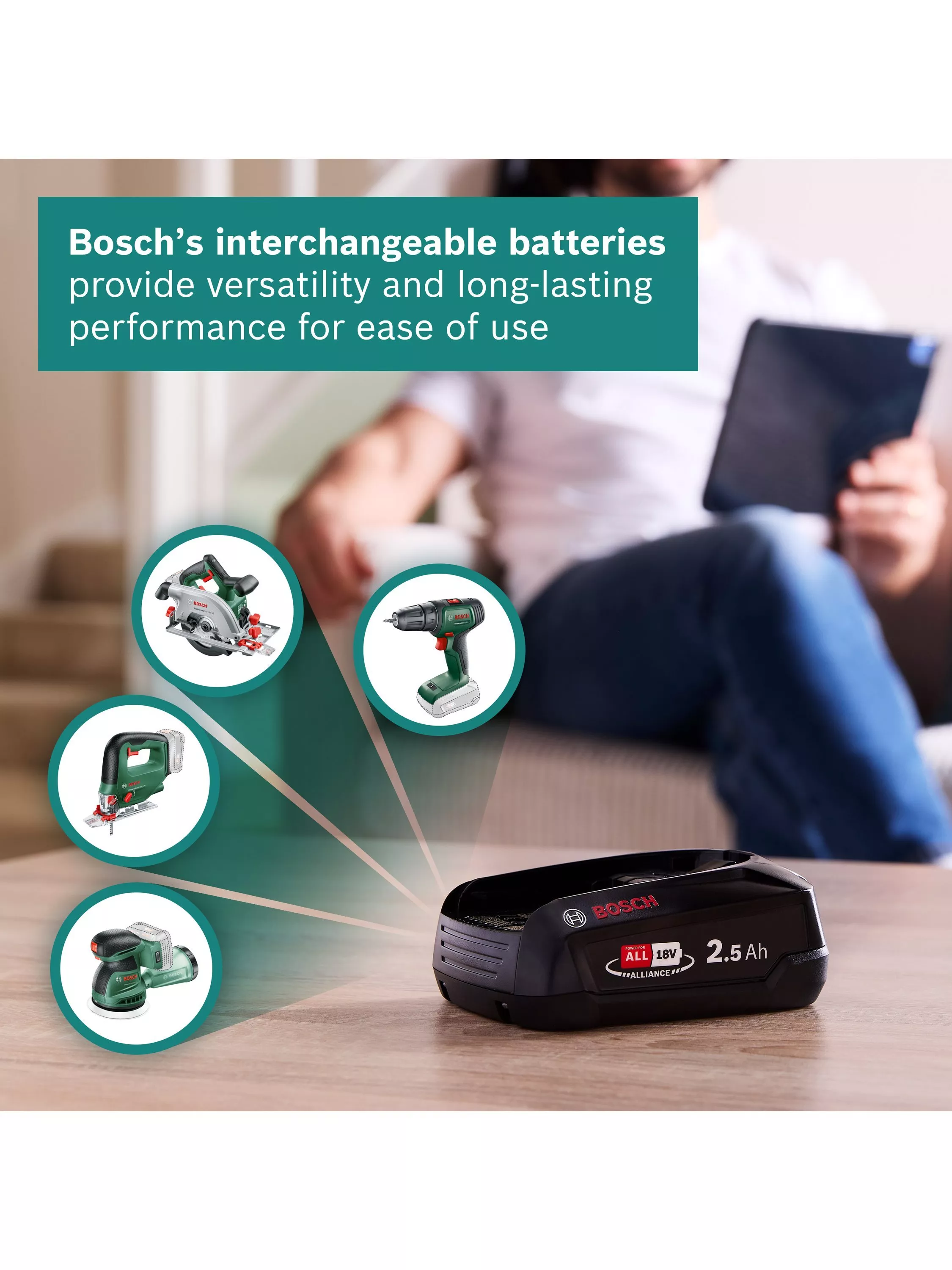 Bosch Original schwarze Bürste für Elektrobesen UNLIITED 6