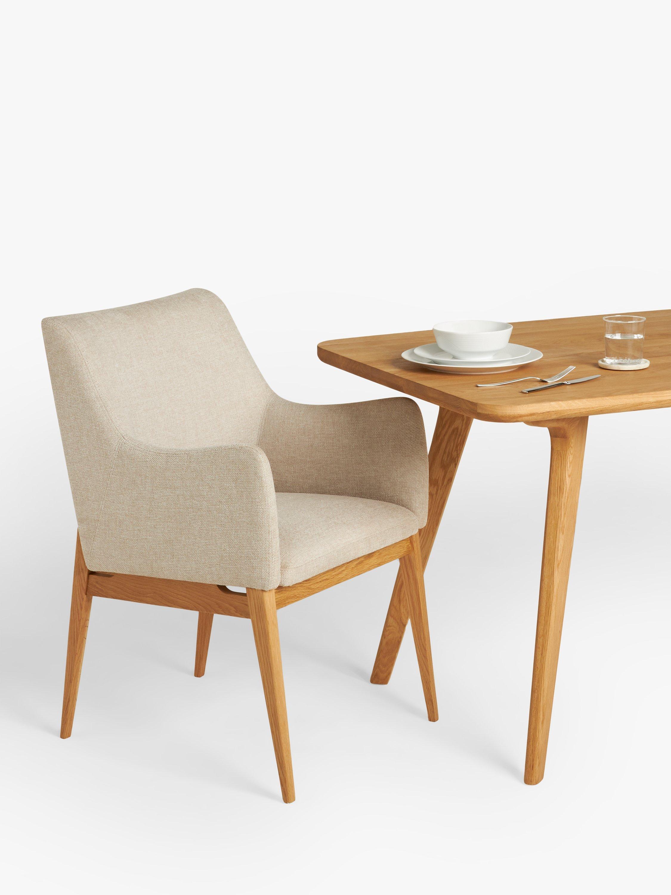 John Lewis Cara 4 Seater Dining Table, American Oak Wood