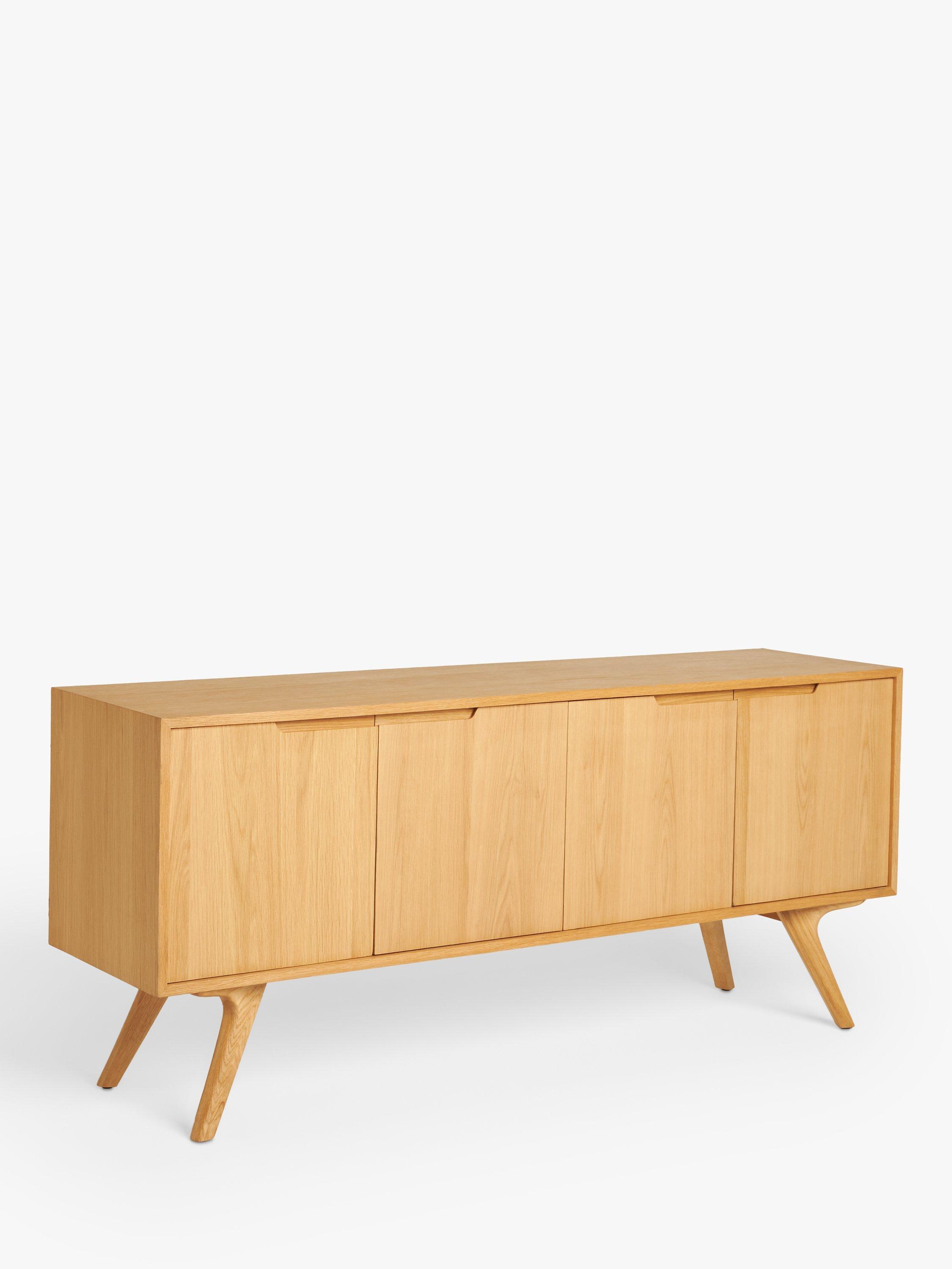 John Lewis Cara 4 Door Sideboard, American Oak Wood