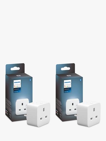 Philips Hue Smart Plug, Pack of 2, White, White