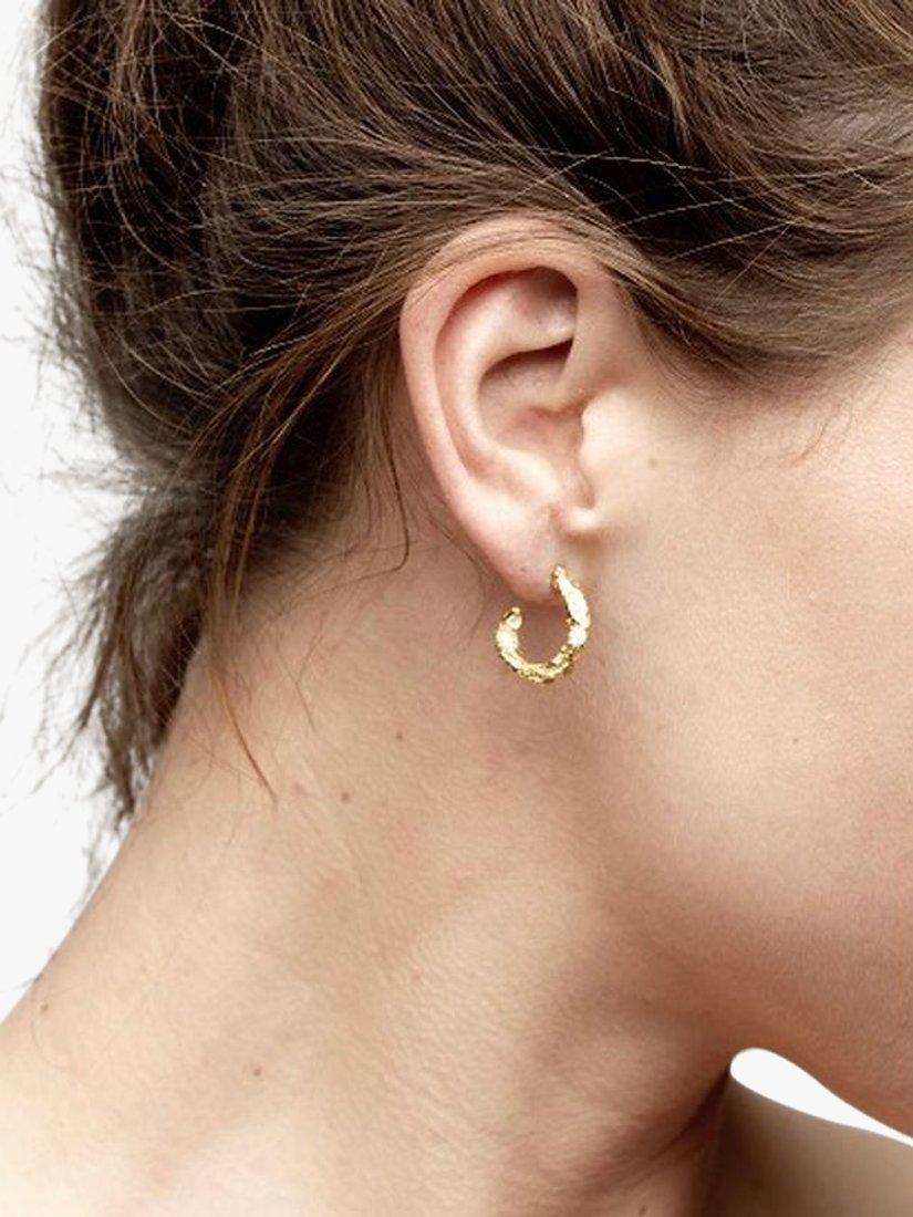 Product image 2 of 2, which shows Deborah Blyth Artemis Demi Hoop Earrings, Gold