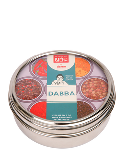 School Of Wok Dabba Stainless Steel Asian Spices Storage Tin, Multi