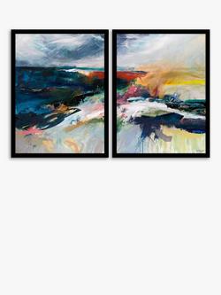 John Lewis Georgia Elliot 'Unforgiving Elements I & II' Framed Prints, Set of 2, 84.5 x 64.5cm, Multi, Multi