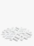 John Lewis Snowflake Silicone Trivet, White