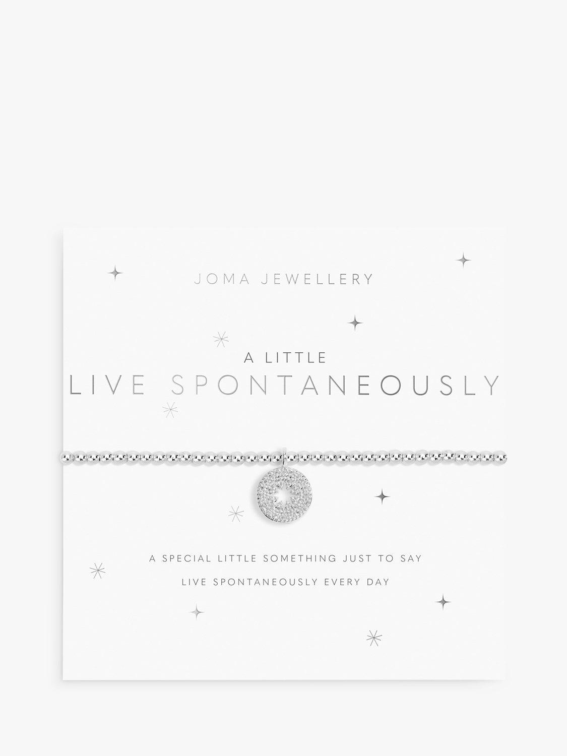 Joma Jewellery 'Live Spontaneously' Charm Bracelet, Silver