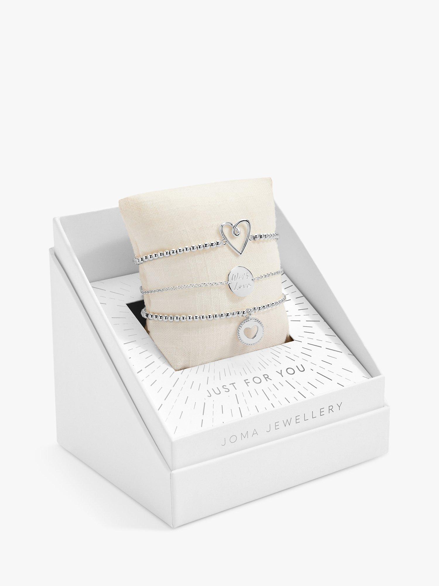 Joma Jewellery Just For You Bracelet Gift Set, Silver