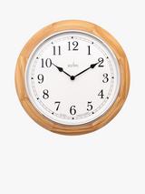 Jones Clocks Lodge Quartz Analogue Wall Clock, 25cm, Natural Jones Clocks Lodge Quartz Analogue Wall Clock, 25cm, Natural