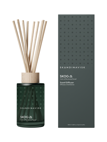 SKANDINAVISK Skog Reed Diffuser, 100ml - view 2, Forest Green