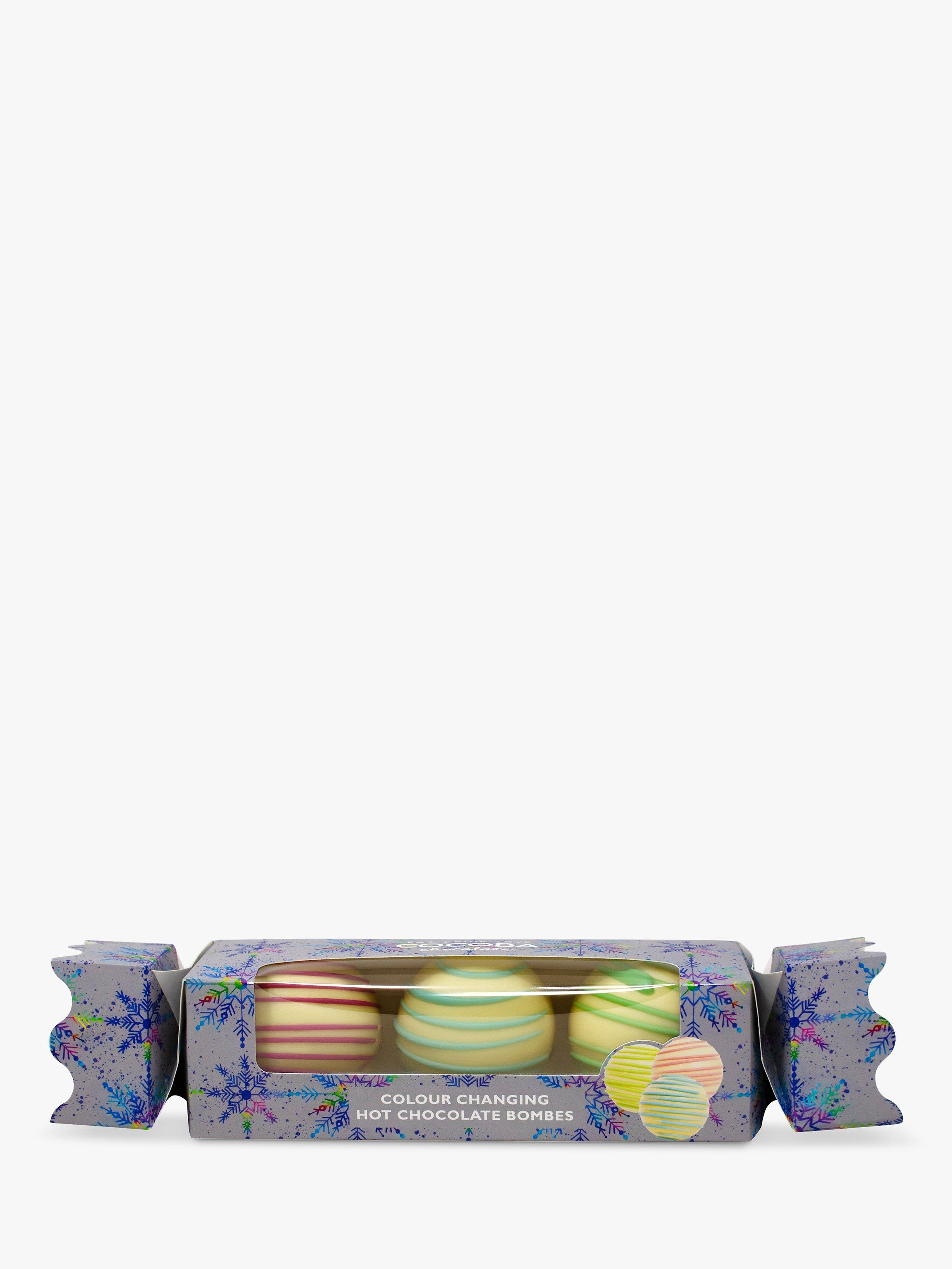 Cocoba Colour Changing Hot Chocolate Bombes, Pack of 3, 130g