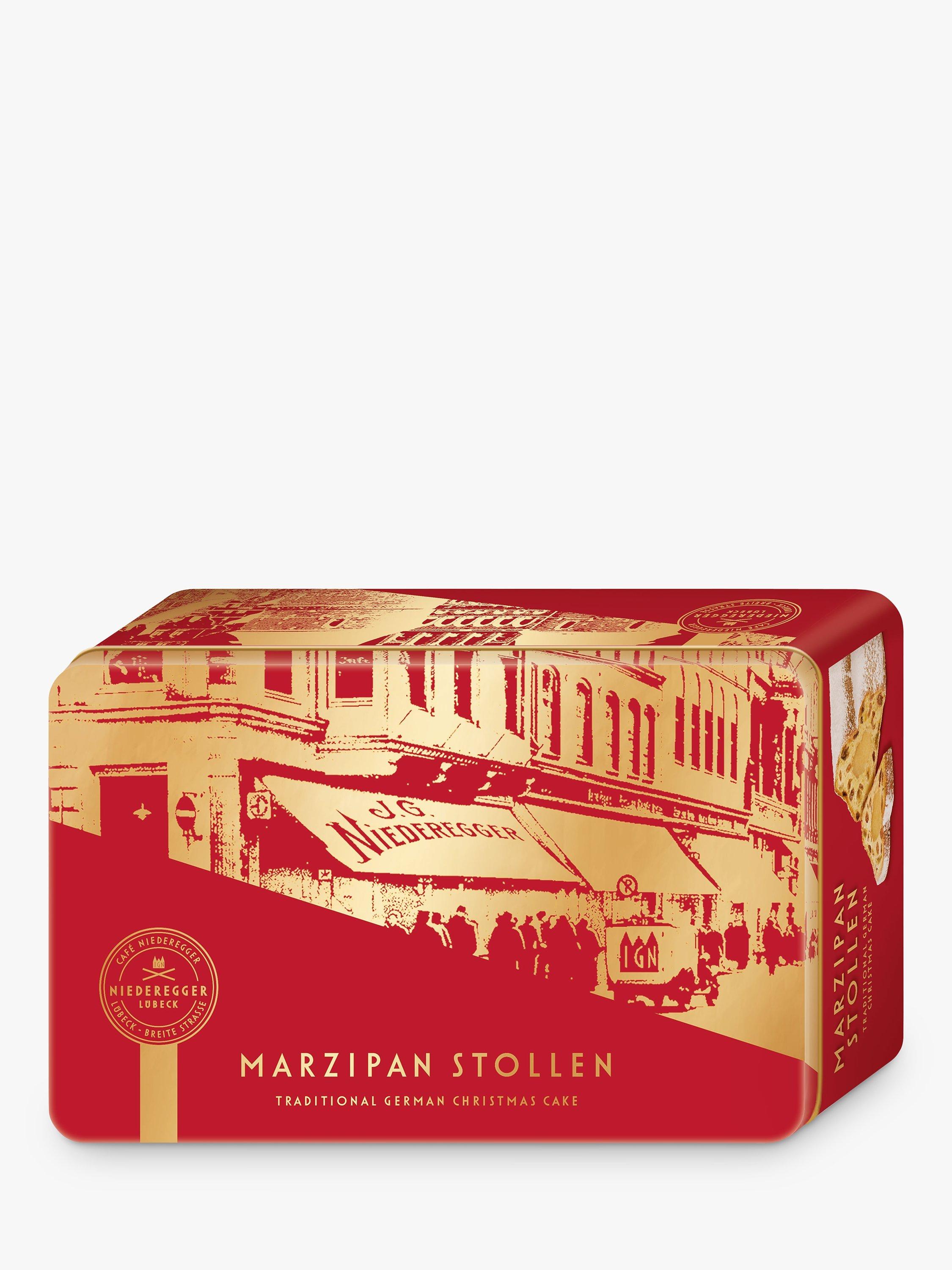 Niederegger Marzipan Stollen in Christmas Tin, 500g
