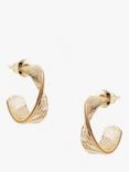 Tutti & Co Duty Hoop Earrings, Gold