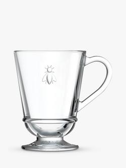 La Rochère Abeille Bee Glass Coffee Mug, 280ml, Clear, Clear
