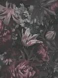 Galerie Antique Floral Motif Wallpaper, Purple Bw51004