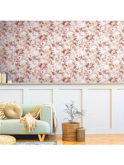 Galerie Romantic Daisy Motif Wallpaper - view 2, Pink Bw51029