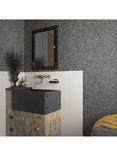 Galerie Plaster Texture Wallpaper, Charcoal