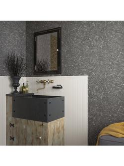 Galerie Plaster Texture Wallpaper - view 2, Charcoal