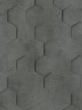 Galerie 3D Geometric Hexagon Wallpaper, Black 34161