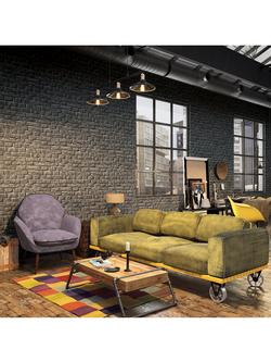 Galerie Brick Texture Wallpaper - view 2, Black 34170