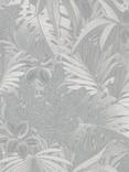 Galerie Metallic Jungle Leaves Wallpaper
