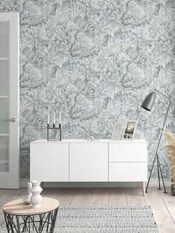 Galerie Jungle Leaves Wallpaper - view 2, White 33306