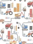 Galerie Construction Wallpaper, Red G78361