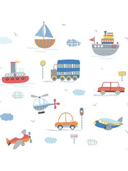 Galerie Transportation Wallpaper, Blue G78425