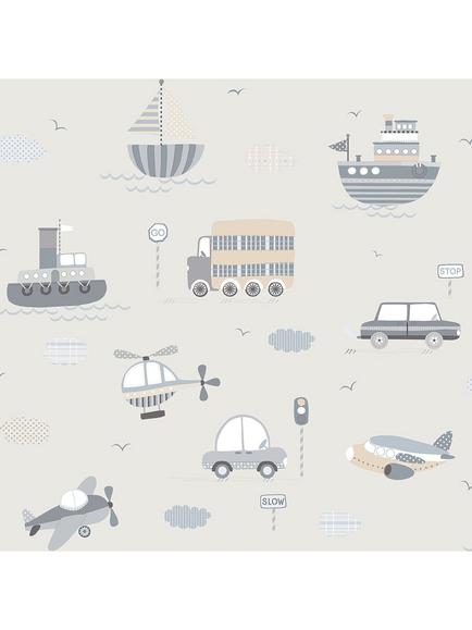 Galerie Transportation Wallpaper, Natural G78417