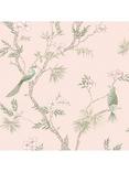 Galerie Classic Bird Trail Wallpaper, Pink G78493