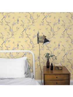 Galerie Classic Bird Trail Wallpaper - view 2, Yellow G78494
