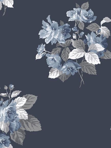 Galerie Classic Bouquet Wallpaper, Blue G78498