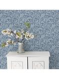 Galerie Garden Toile Wallpaper, Blue G78508
