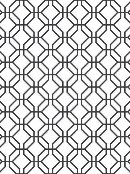 Galerie Trellis Positive Wallpaper, Black G78525