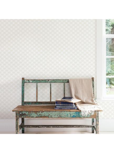 Galerie Trellis Positive Wallpaper - view 2, Natural G78529
